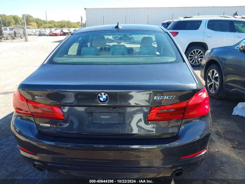 2019 BMW 530I xDrive VIN: WBAJA7C5XKWW40215 Lot: 40644398