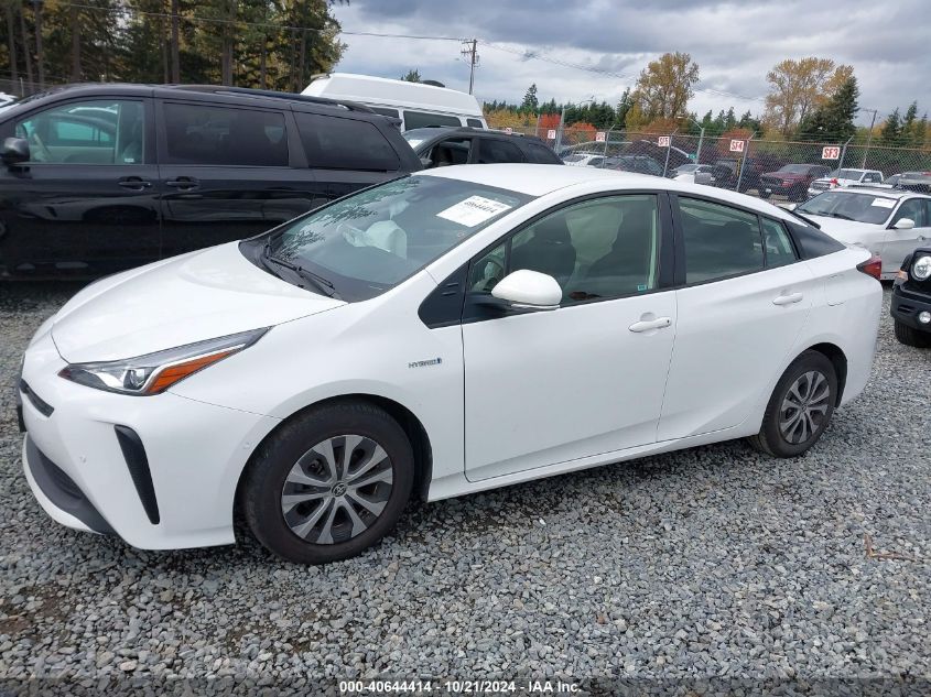 2022 Toyota Prius Le VIN: JTDKAMFU4N3180208 Lot: 40644414