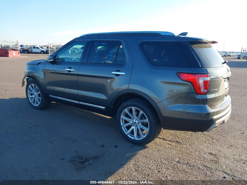 VIN 1FM5K8F80GGB43247 2016 Ford Explorer, Limited no.3