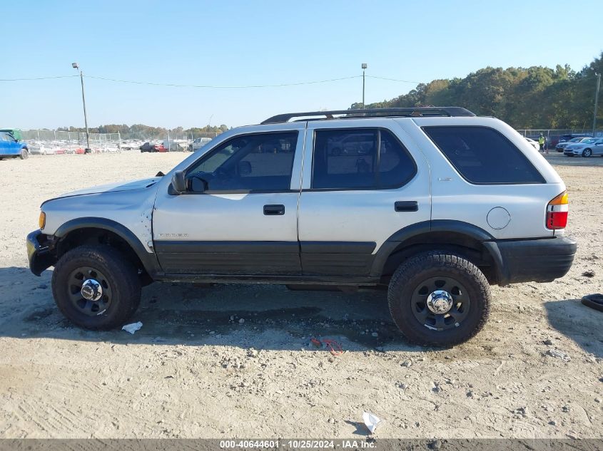 1999 Isuzu Rodeo Ls/Lse/S 3.2L VIN: 4S2CK58W0X4336218 Lot: 40644601