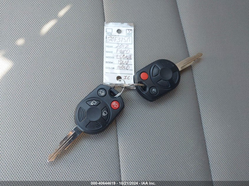 2012 Ford Escape Xlt VIN: 1FMCU9DG7CKB20993 Lot: 40644619