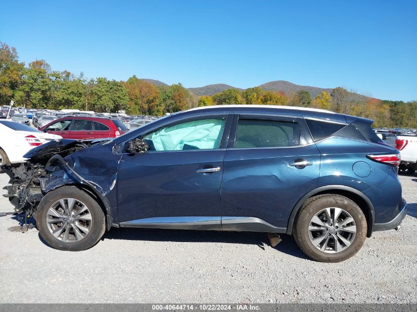 2015 Nissan Murano Sl VIN: 5N1AZ2MHXFN269331 Lot: 40644714