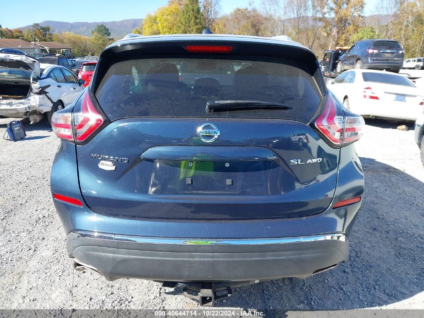 2015 Nissan Murano Sl VIN: 5N1AZ2MHXFN269331 Lot: 40644714