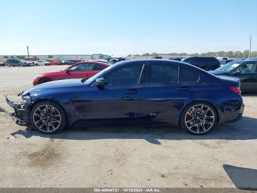 2021 BMW M3 Competition VIN: WBS33AY03MFL06183 Lot: 40644721