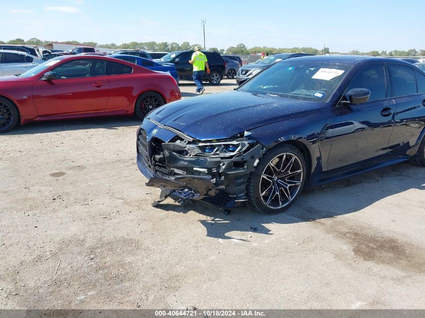 2021 BMW M3 Competition VIN: WBS33AY03MFL06183 Lot: 40644721