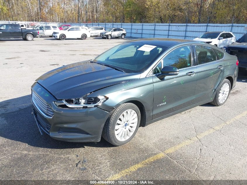 VIN 3FA6P0LU2GR123979 2016 Ford Fusion, Hybrid SE no.2