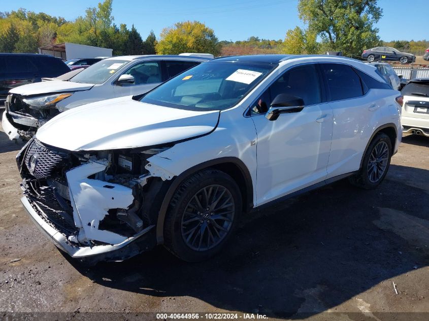 VIN 2T2BZMCA9HC078350 2017 Lexus RX, 350 F Sport no.2