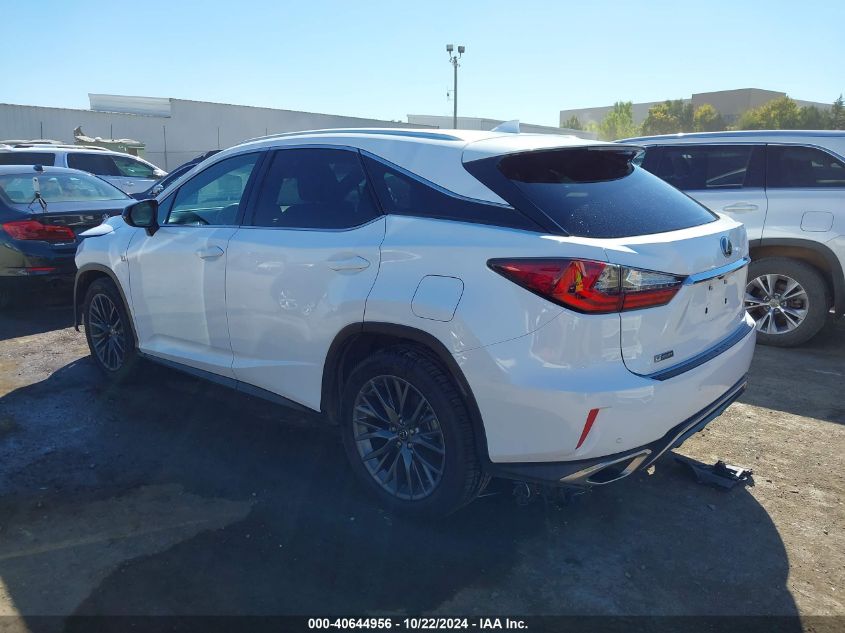 VIN 2T2BZMCA9HC078350 2017 Lexus RX, 350 F Sport no.3