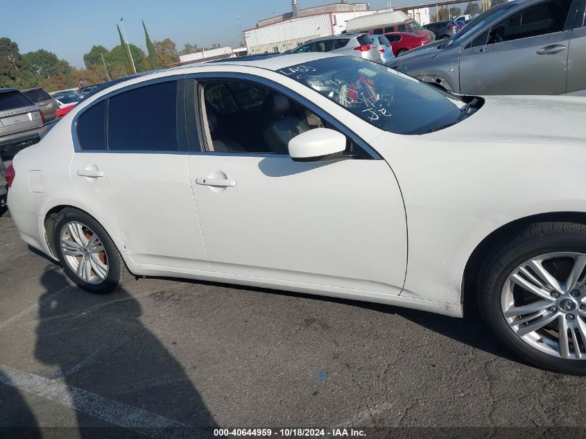 2013 Infiniti G37 Journey VIN: JN1CV6AP7DM301251 Lot: 40644959