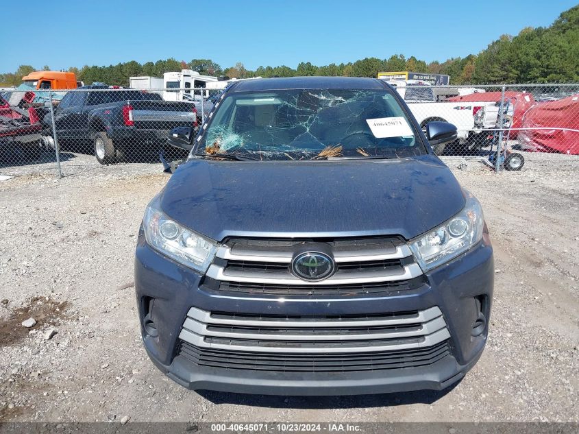 2019 Toyota Highlander Le VIN: 5TDZARFH7KS048813 Lot: 40645071