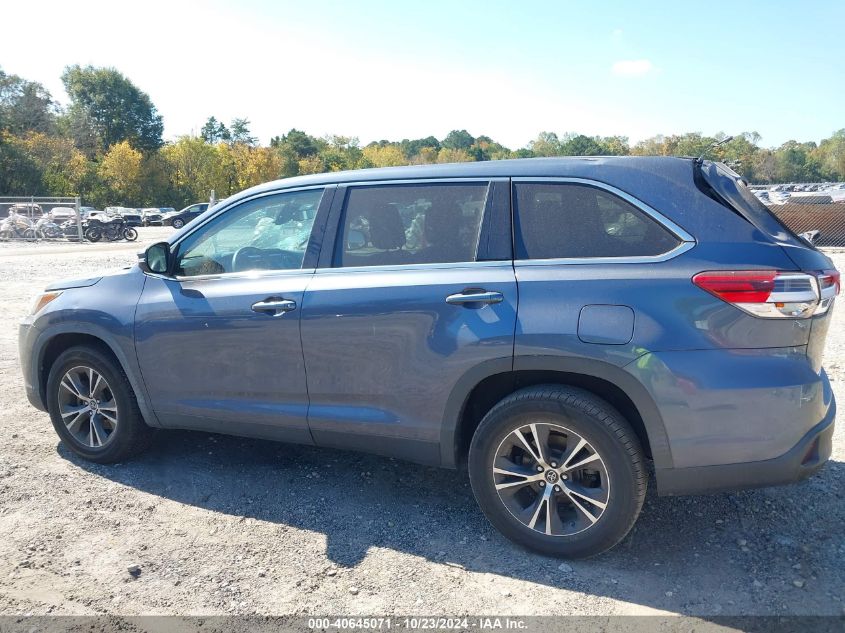 2019 Toyota Highlander Le VIN: 5TDZARFH7KS048813 Lot: 40645071