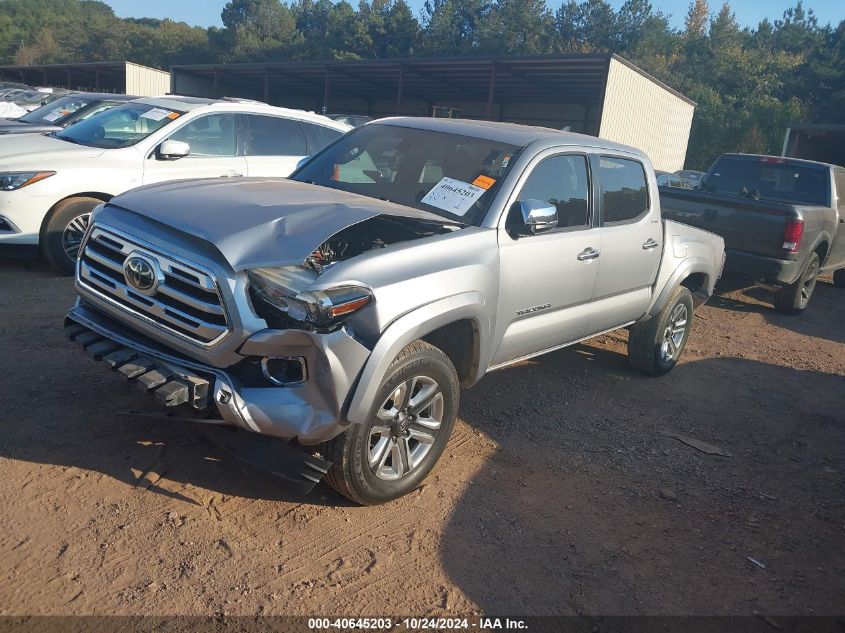 2018 Toyota Tacoma Limited VIN: 3TMGZ5AN9JM143345 Lot: 40645203