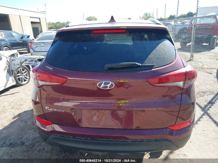 2018 Hyundai Tucson Sel VIN: KM8J33A4XJU663290 Lot: 40645214