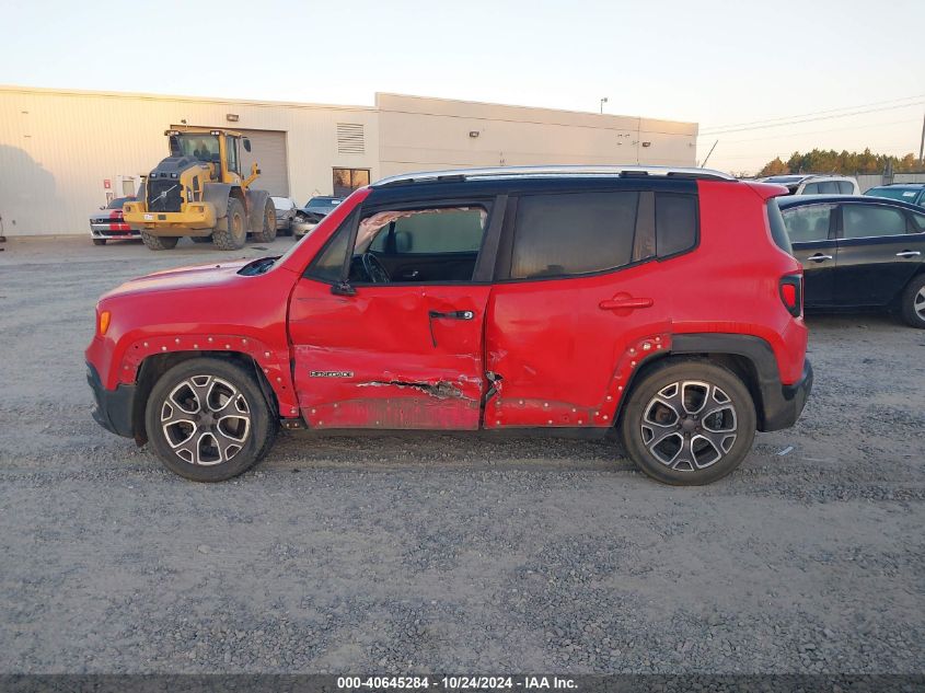 2015 Jeep Renegade Limited VIN: ZACCJADT2FPB27081 Lot: 40645284