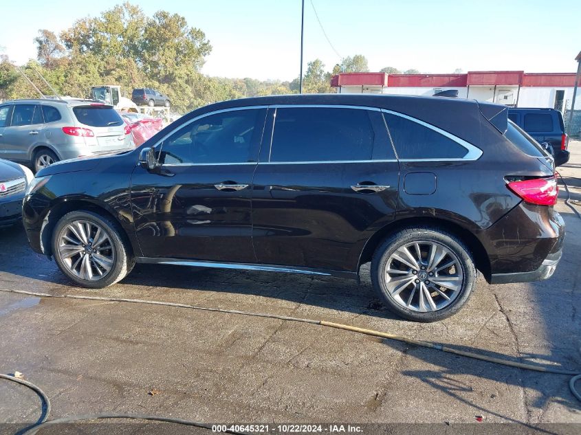 2017 Acura Mdx Technology Package VIN: 5FRYD4H53HB032810 Lot: 40645321