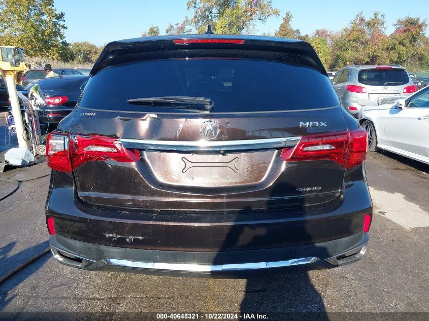 2017 Acura Mdx Technology Package VIN: 5FRYD4H53HB032810 Lot: 40645321