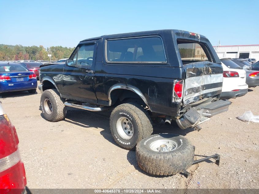 1992 Ford Bronco U100 VIN: 1FMEU15N9NLA03128 Lot: 40645375