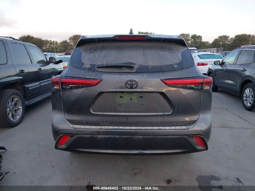 2023 Toyota Highlander Le VIN: 5TDKDRAH7PS526297 Lot: 40645402