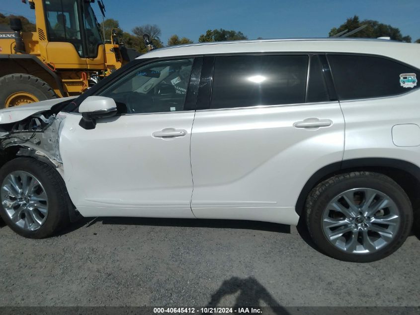 2021 Toyota Highlander Limited/Platinum VIN: 5TDDZRBH4MS539058 Lot: 40645412