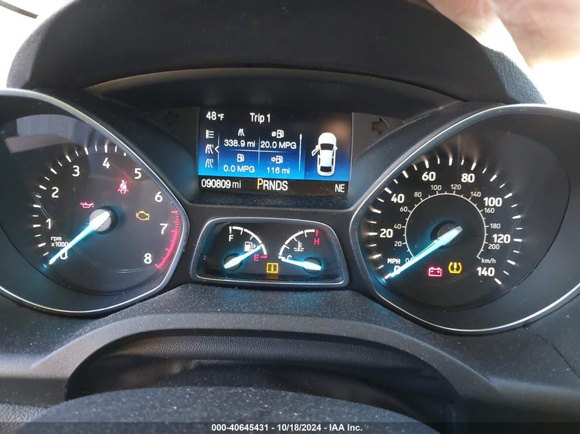 2017 Ford Escape Se VIN: 1FMCU0G92HUE01541 Lot: 40645431