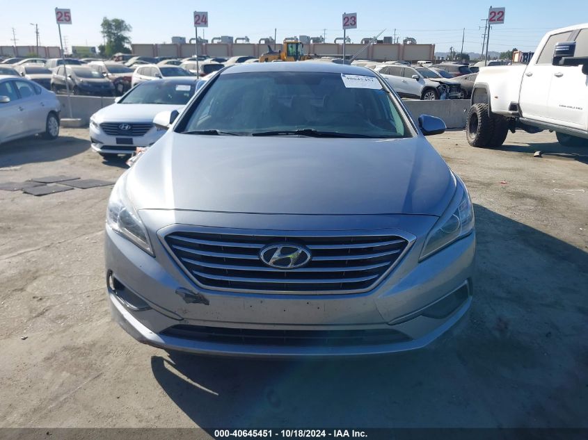 2016 Hyundai Sonata Se VIN: 5NPE24AF2GH362998 Lot: 40645451