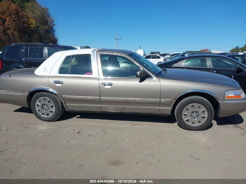 2005 Mercury Grand Marquis Gs VIN: 2MEFM74W95X630290 Lot: 40645496