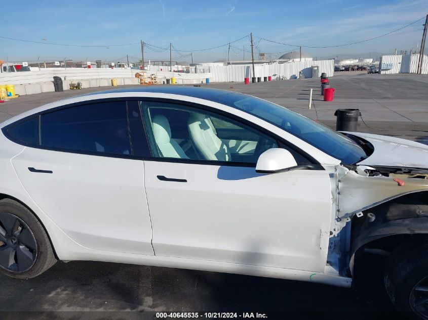 2021 Tesla Model 3 Standard Range Plus Rear-Wheel Drive VIN: 5YJ3E1EA5MF942994 Lot: 40645535