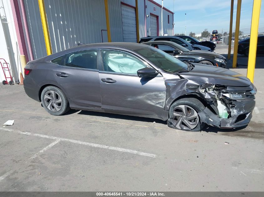 2019 Honda Insight Ex VIN: 19XZE4F52KE024894 Lot: 40645541