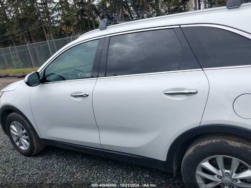 2018 Kia Sorento 3.3L Lx VIN: 5XYPG4A51JG350194 Lot: 40645550