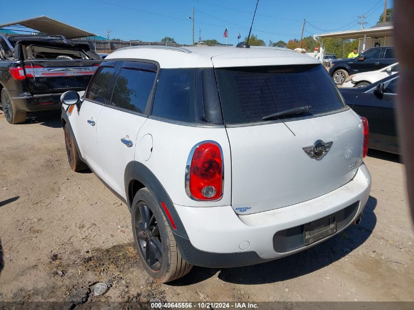 2012 Mini Cooper Countryman VIN: WMWZB3C57CWM03367 Lot: 40645556