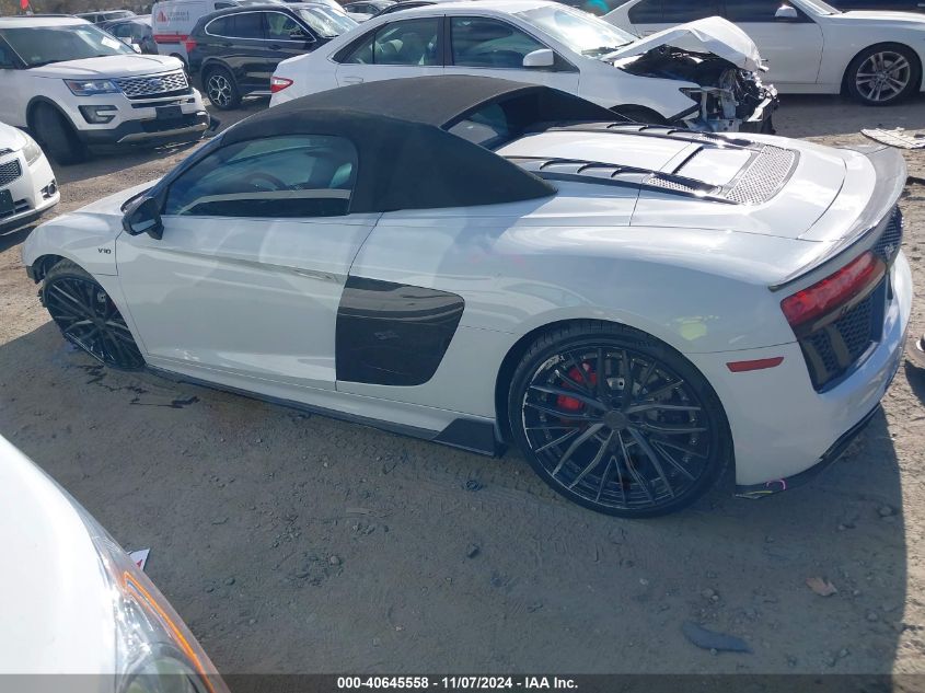 2018 Audi R8 5.2 V10/5.2 V10 Plus VIN: WUAVACFX3J7902212 Lot: 40645558