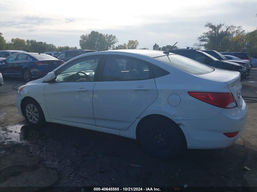 2016 Hyundai Accent Se VIN: KMHCT4AE8GU076845 Lot: 40645585