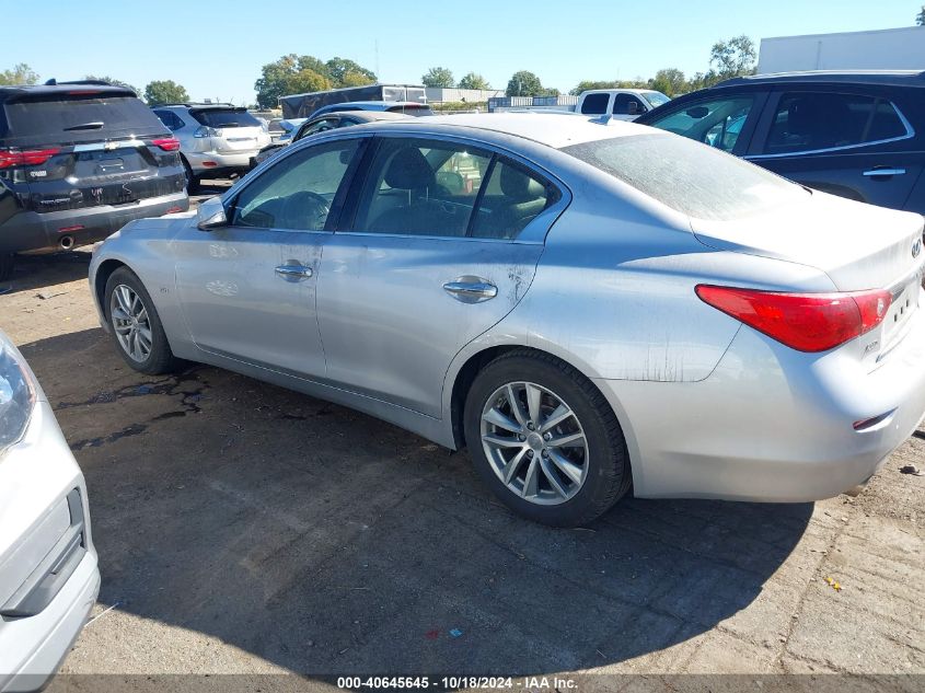 2017 Infiniti Q50 2.0T Base VIN: JN1CV7AR4HM682120 Lot: 40645645