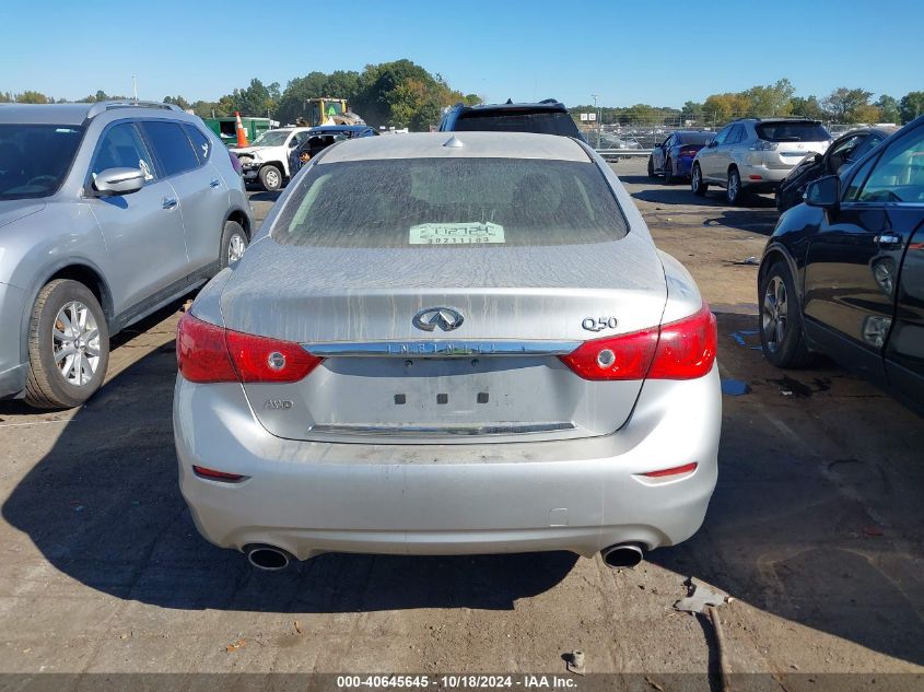 2017 Infiniti Q50 2.0T Base VIN: JN1CV7AR4HM682120 Lot: 40645645