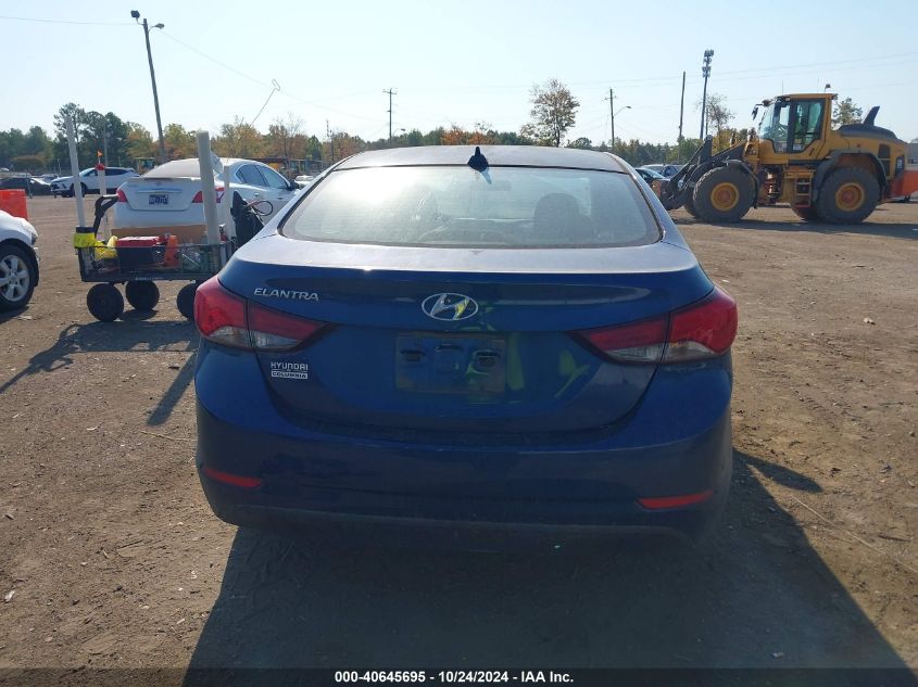 2016 Hyundai Elantra Se VIN: 5NPDH4AE9GH776510 Lot: 40645695