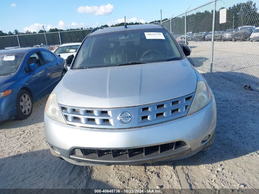 2003 Nissan Murano Sl VIN: 3N8AZ08W33W205188 Lot: 40645736