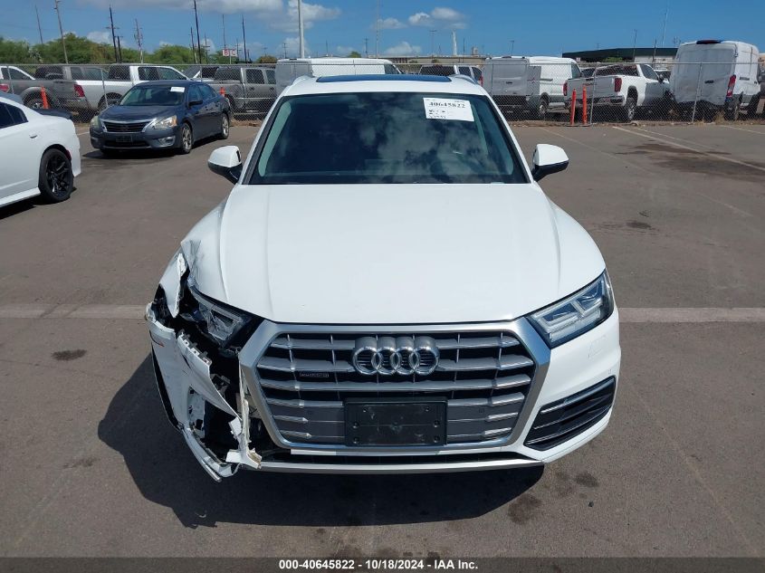 2019 Audi Q5 45 Premium VIN: WA1BNAFY4K2122665 Lot: 40645822