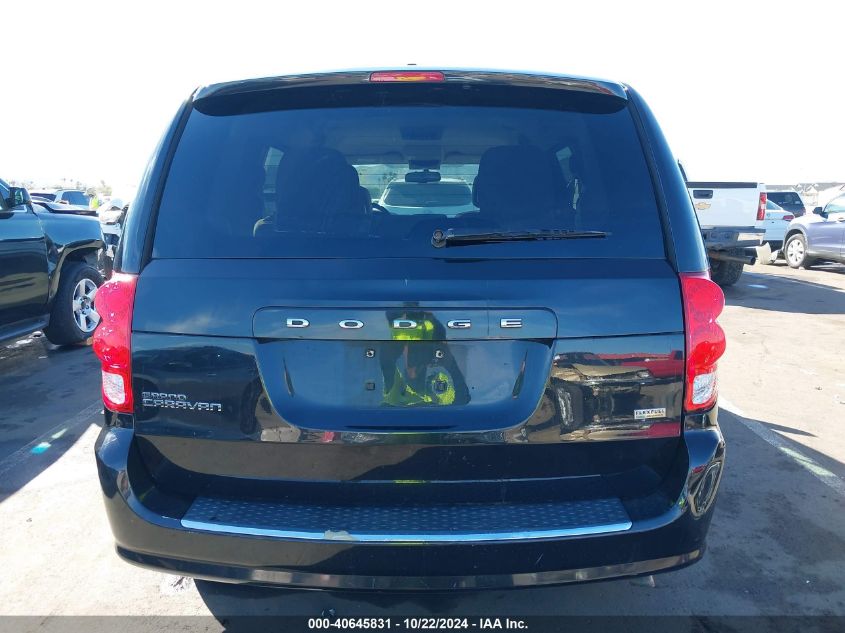 2015 Dodge Grand Caravan Se VIN: 2C4RDGBG0FR648581 Lot: 40645831