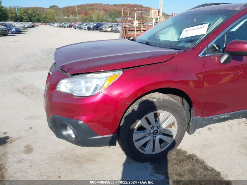 2015 Subaru Outback 2.5I Premium VIN: 4S4BSACC3F3314209 Lot: 40645853