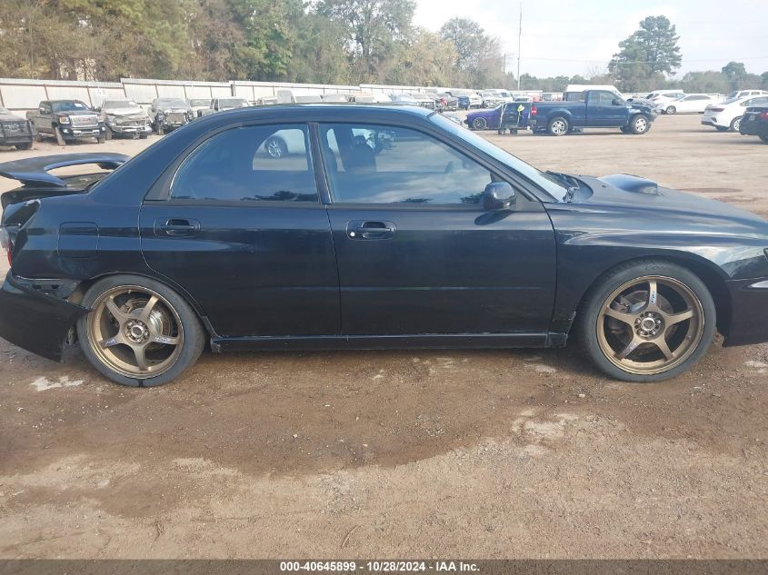 2003 Subaru Impreza Wrx VIN: JF1GD29683G506778 Lot: 40645899