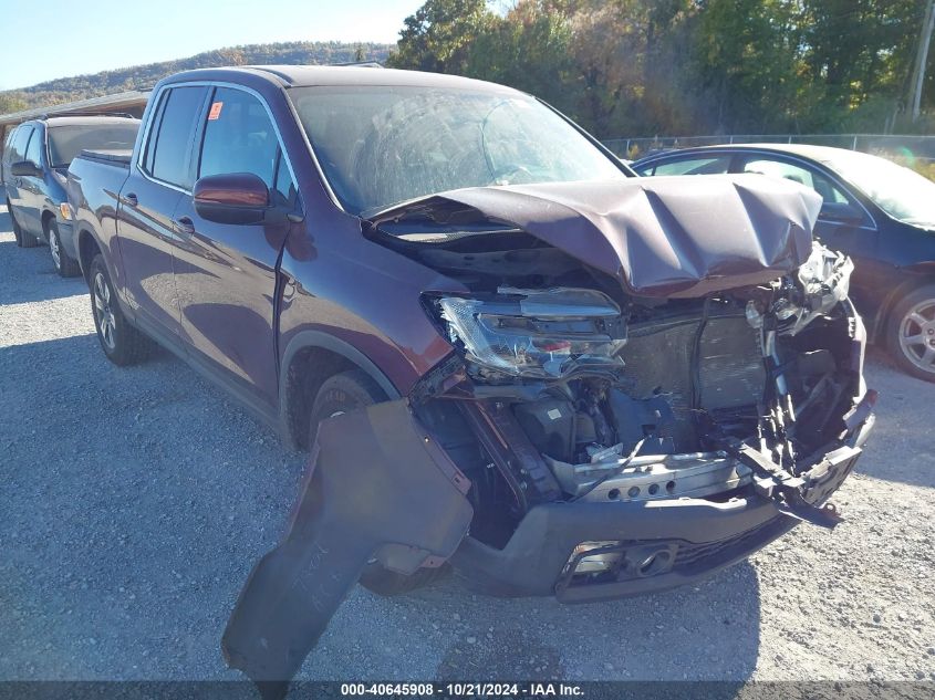 2019 Honda Ridgeline Rtl VIN: 5FPYK3F59KB034712 Lot: 40645908