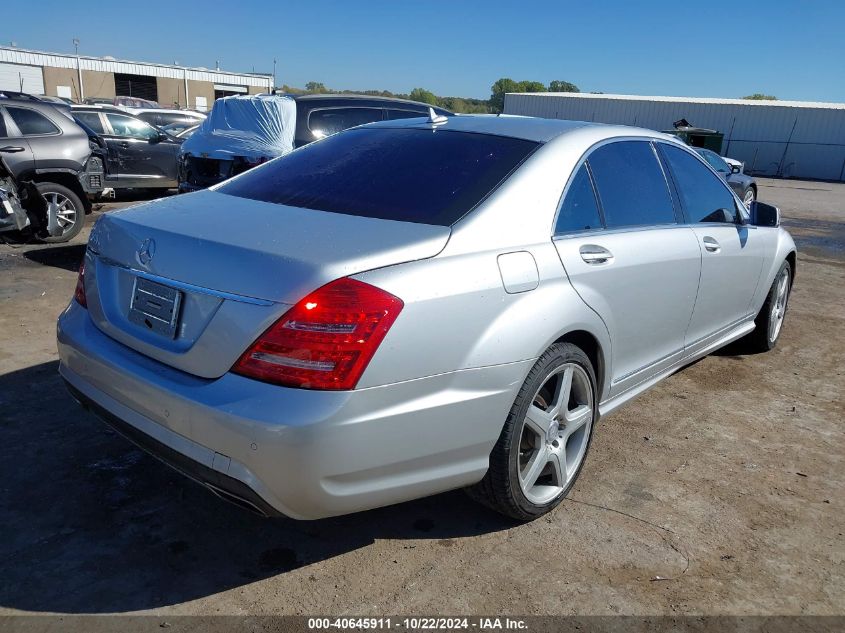 2013 Mercedes-Benz S 550 VIN: WDDNG7DB4DA507320 Lot: 40645911