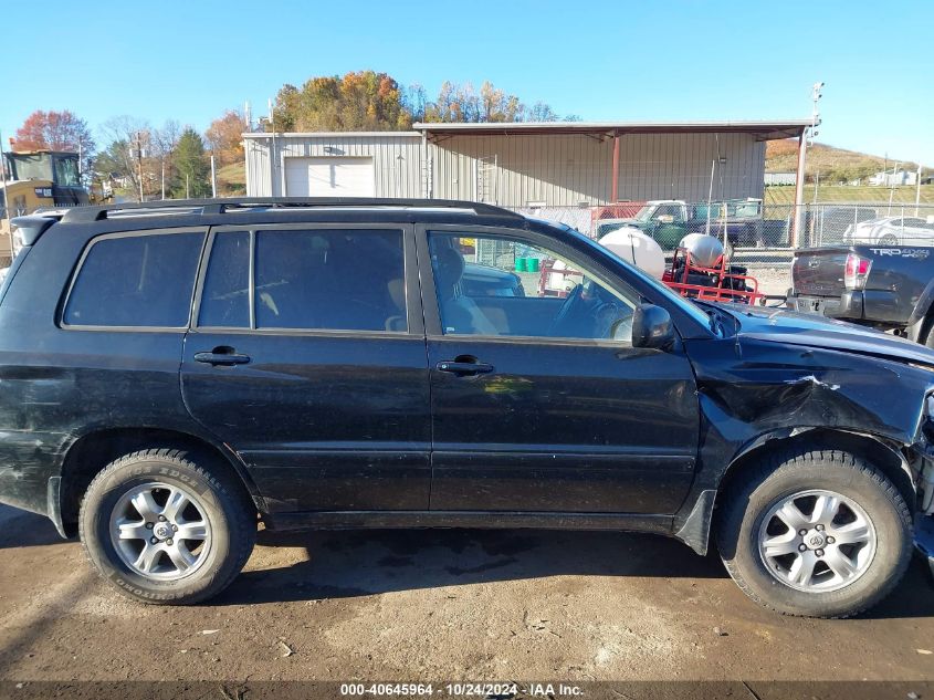 2002 Toyota Highlander V6 VIN: JTEHF21A120072814 Lot: 40645964