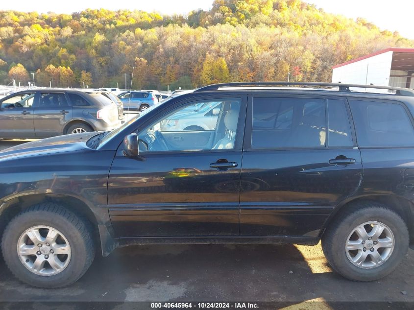 2002 Toyota Highlander V6 VIN: JTEHF21A120072814 Lot: 40645964