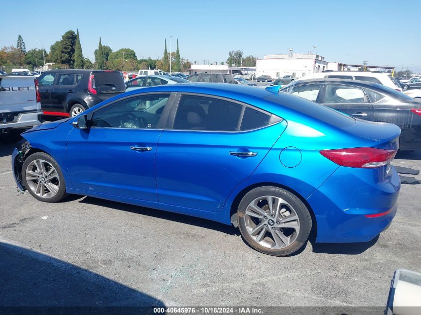 2017 HYUNDAI ELANTRA LIMITED - 5NPD84LF2HH072723