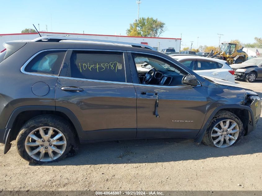 2014 Jeep Cherokee Limited VIN: 1C4PJMDS8EW180282 Lot: 40645987