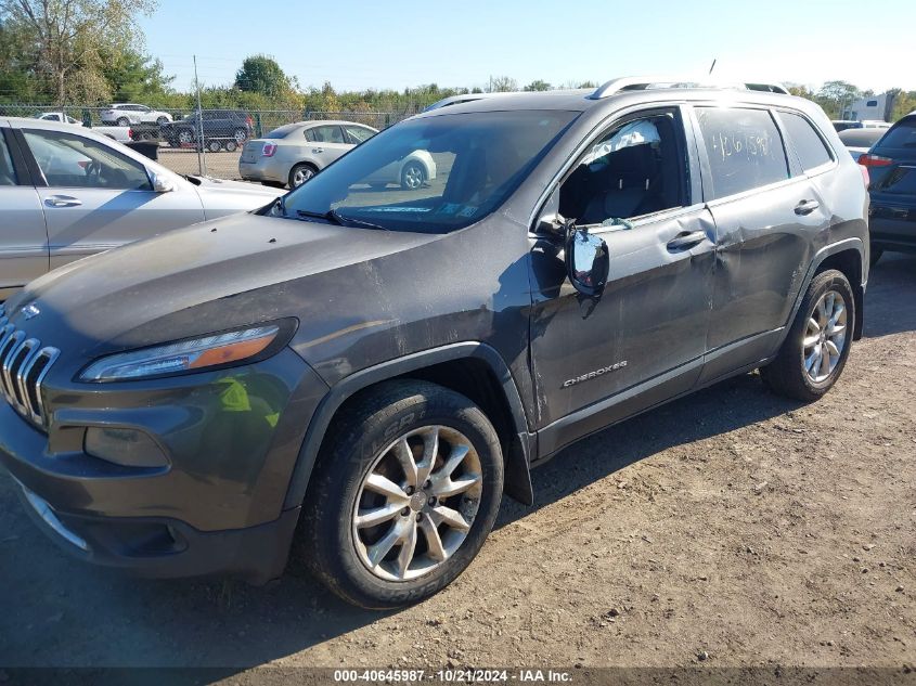 2014 Jeep Cherokee Limited VIN: 1C4PJMDS8EW180282 Lot: 40645987