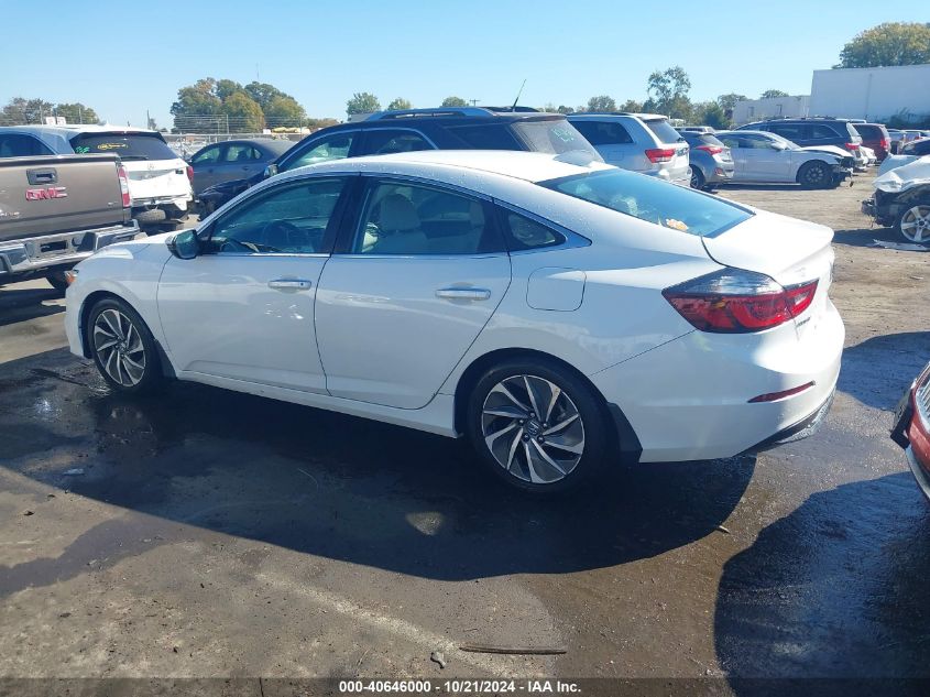 2019 Honda Insight Touring VIN: 19XZE4F9XKE007828 Lot: 40646000