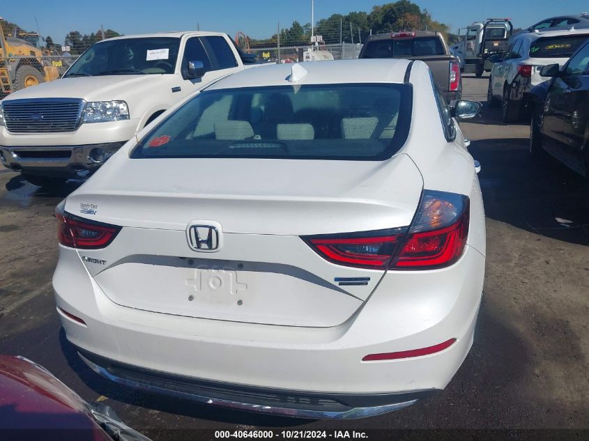 2019 Honda Insight Touring VIN: 19XZE4F9XKE007828 Lot: 40646000