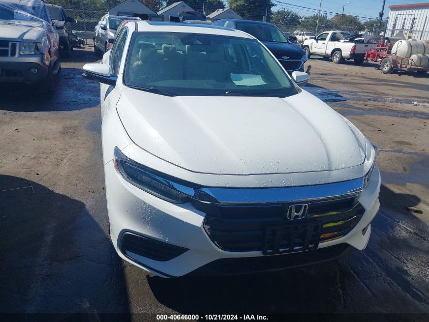 2019 Honda Insight Touring VIN: 19XZE4F9XKE007828 Lot: 40646000